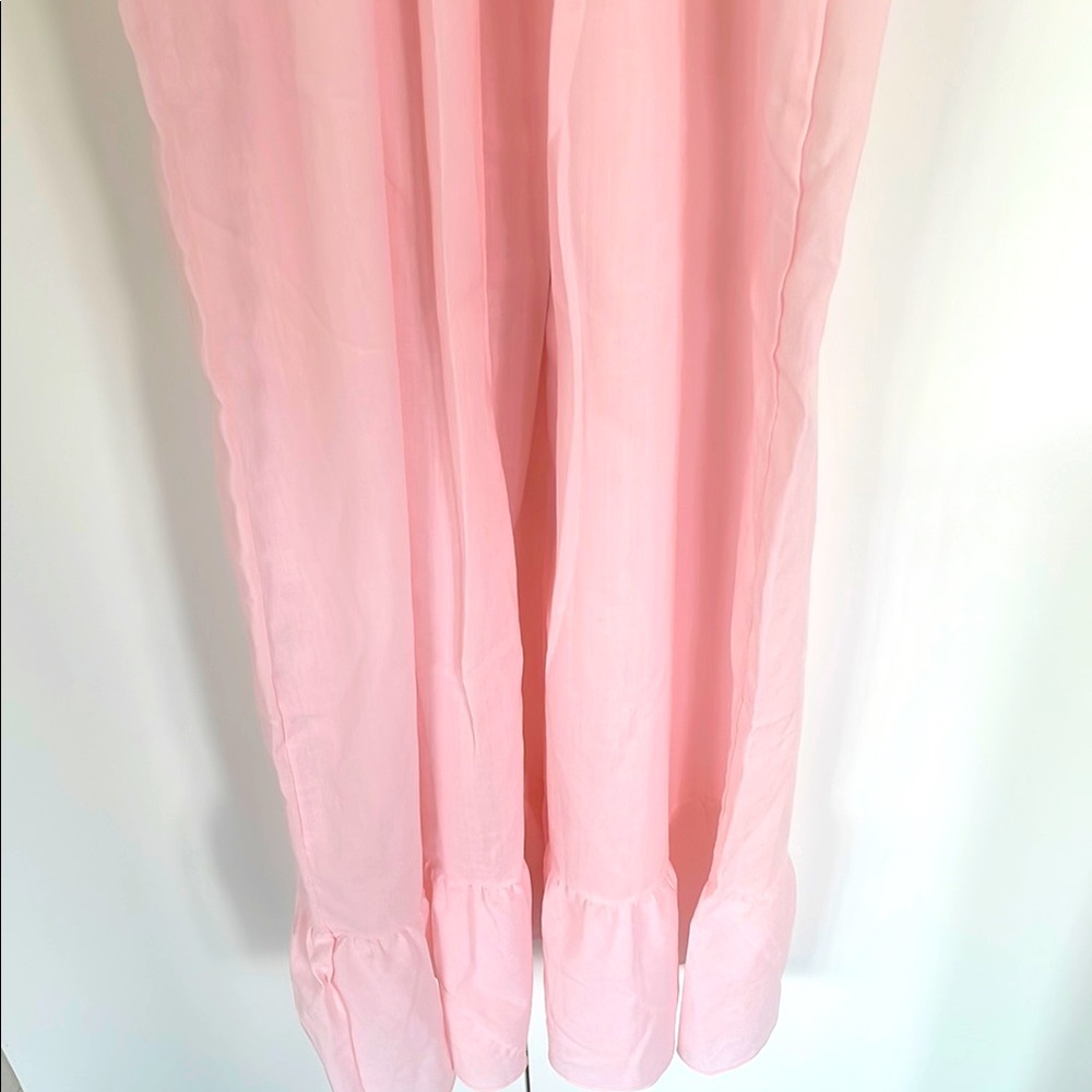Vintage Lov Lee Pink Lace Embroidery Nightgown Montreal Canada L - Picture 15 of 16